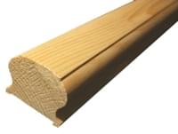 Изображение Перила деревянные под балясину 50мм, длина 2500 мм