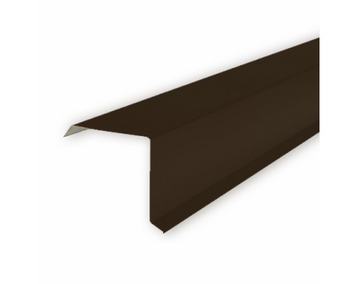 Изображение Торцевая планка фронтона 2,0 м. x 9,5 см. x 12 см. Коричневый RAL8017