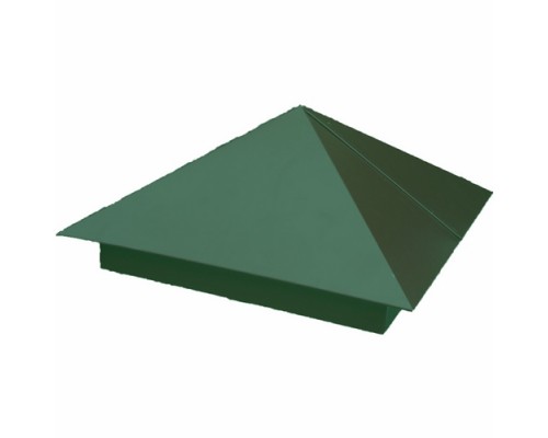 Изображение Колпак на столб "Зонт" 40 x 40 см. Зеленый RAL6005