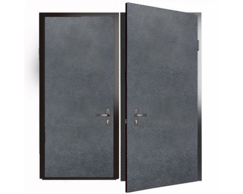 Изображение Дверь металлическая 2,04*0,9 м. Правая. Серая / Серая