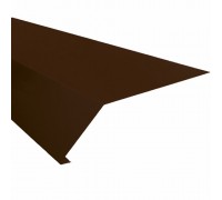 Изображение Планка карнизная "Капельник" 2,0 м. x 6,5 см. x 10 см. Коричневый RAL8017