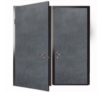 Изображение Дверь металлическая 2,04*0,9 м. Левая. Серая / Серая