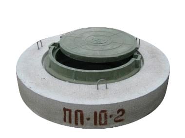 Изображение Крышка колодезная бетонная Ø1м с полимерным люком