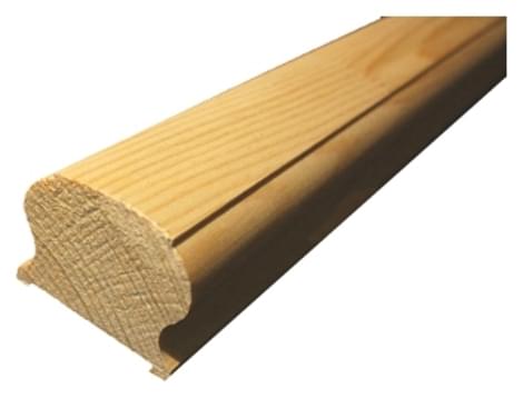 Изображение Перила деревянные под балясину 50мм, длина 3500 мм