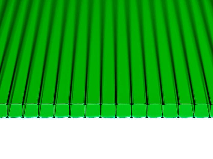 Изображение Поликарбонат зеленый 4мм x 2,1 x 12м