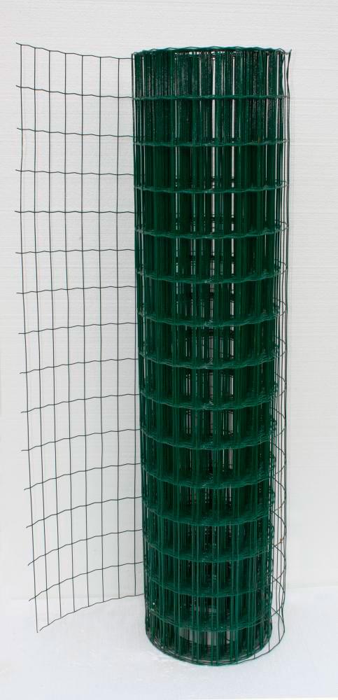 Изображение Сетка заборная сварная в ПВХ 1,5м x 20м. Ячейка 50 x 100мм